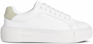 Calvin Klein Nízke tenisky  tmelová / biela