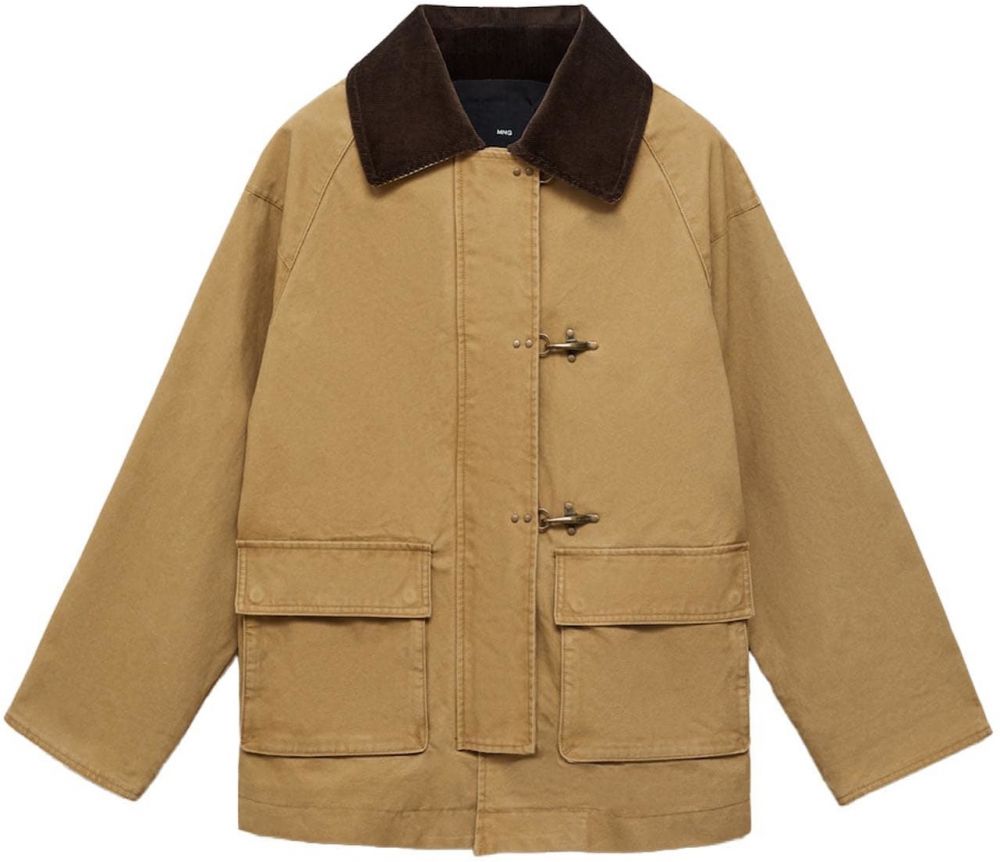 MANGO Prechodná parka 'FIRE'  kapučíno / tmavohnedá