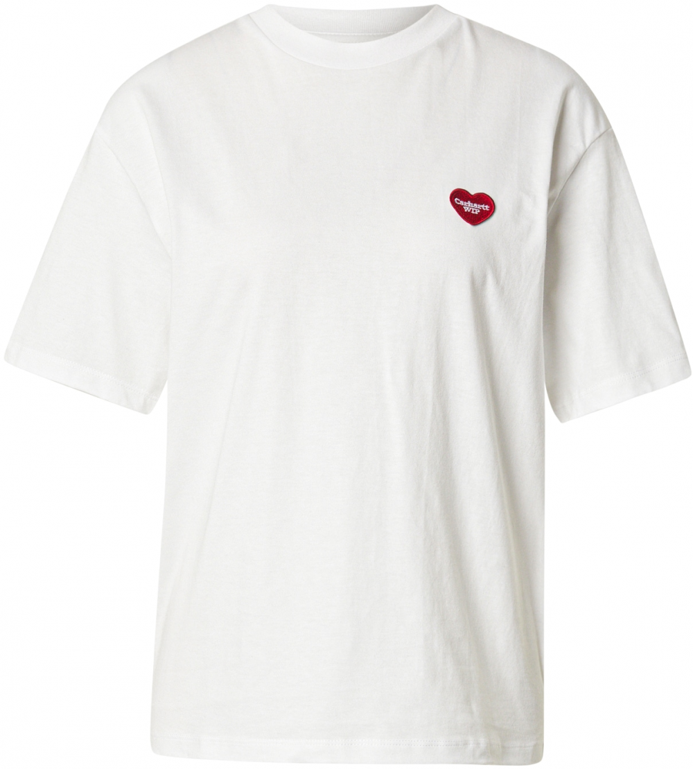 Carhartt WIP Tričko 'Heart II Hartt'  červená / čierna / biela