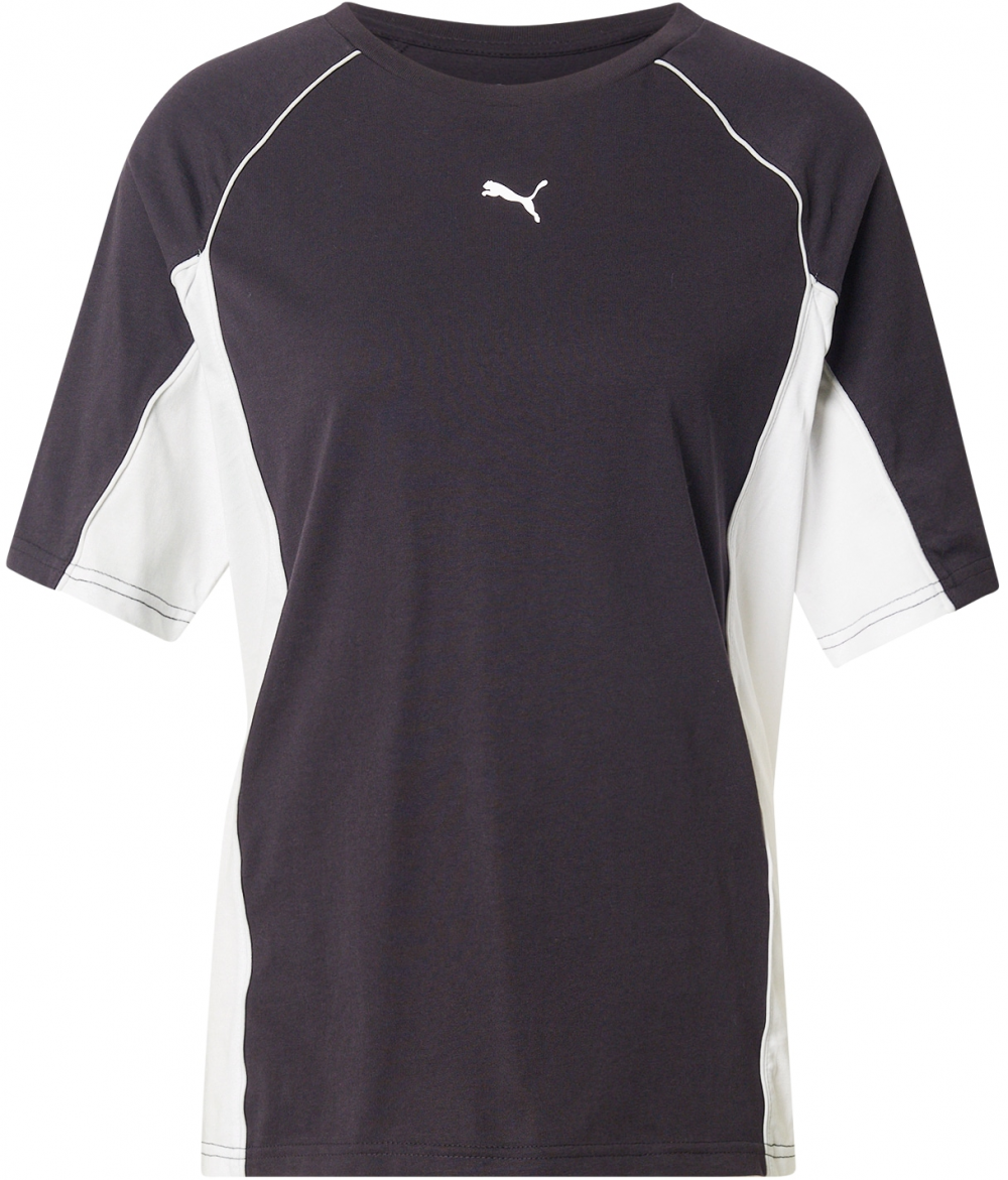 PUMA Funkčné tričko  čierna / biela