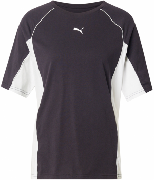 PUMA Funkčné tričko  čierna / biela
