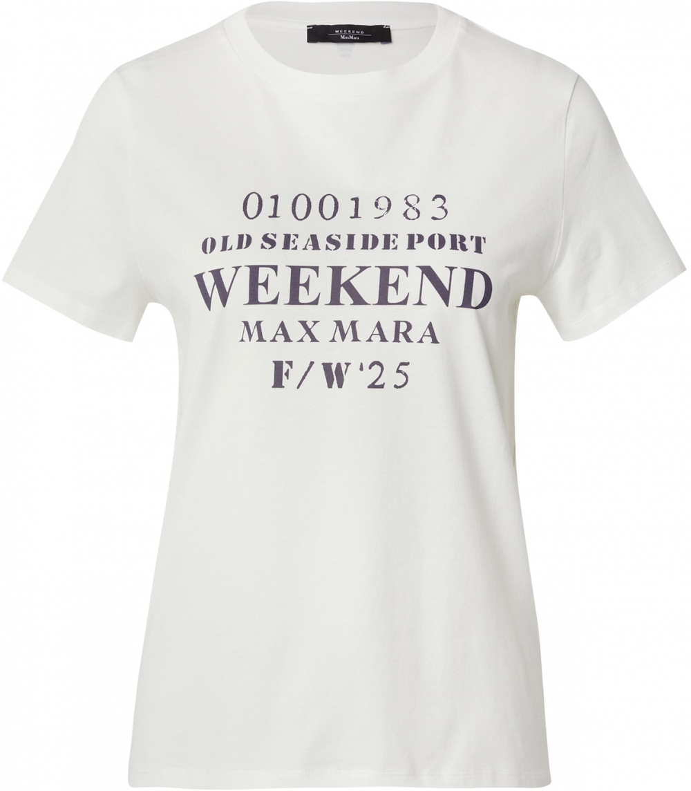 Weekend Max Mara Tričko 'GUGLIA'  černicová / biela