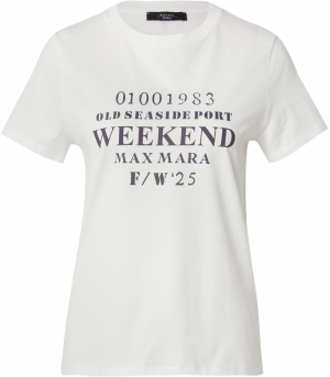 Weekend Max Mara Tričko 'GUGLIA'  černicová / biela
