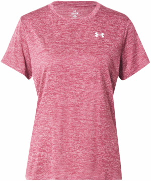 UNDER ARMOUR Funkčné tričko 'Tech Twist'  červená melírovaná / biela