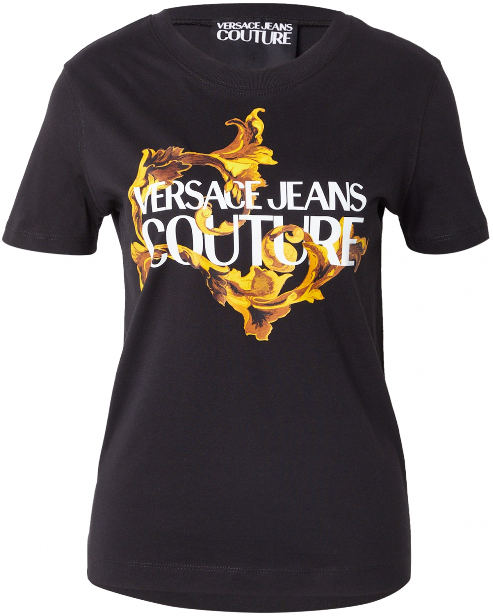 Versace Jeans Couture Tričko  hnedá / žltá / čierna / biela