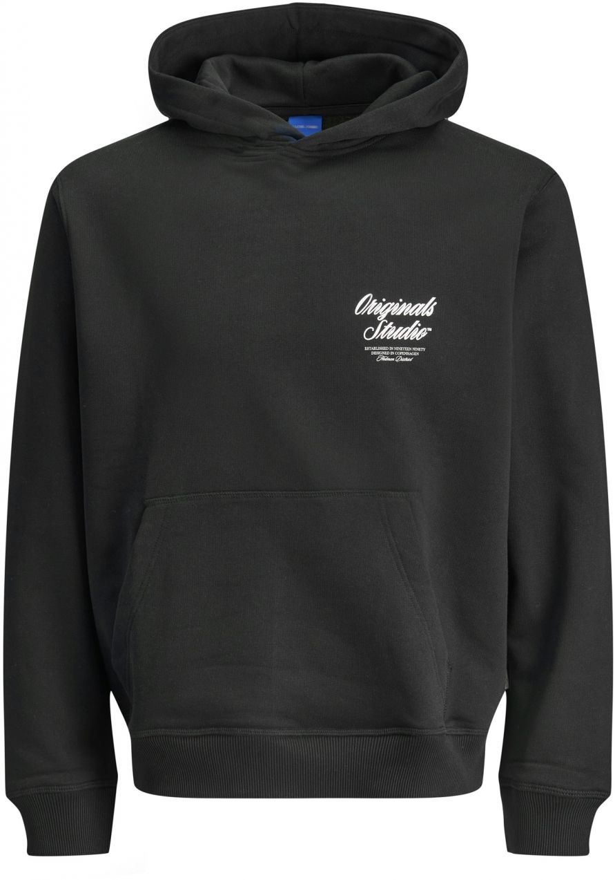 JACK & JONES Mikina 'JORNorrebro'  čierna / biela