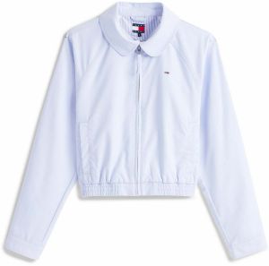 Tommy Jeans Prechodná bunda  svetlomodrá