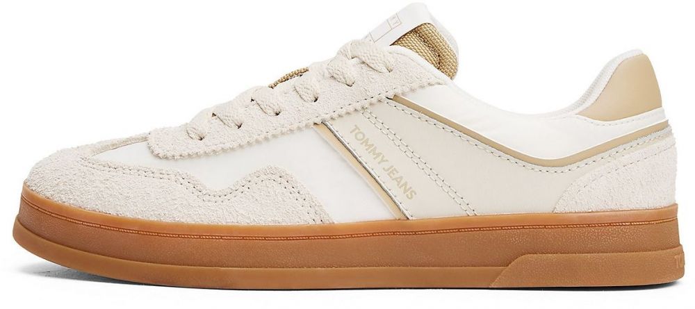 Tommy Jeans Nízke tenisky 'The Greenwich'  béžová / biela
