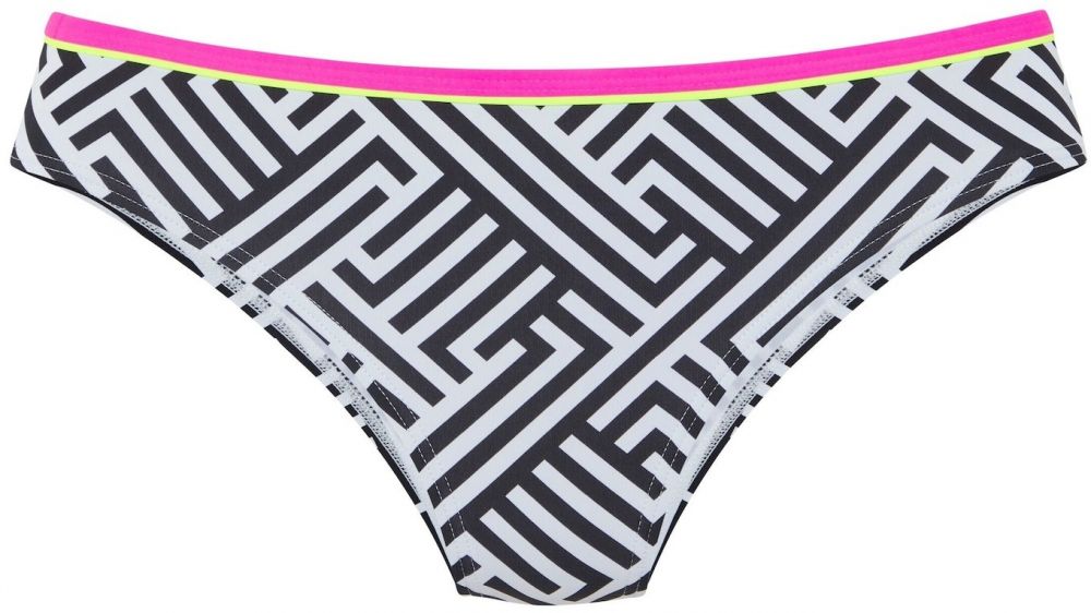 BUFFALO Bikinové nohavičky  staroružová / čierna / šedobiela