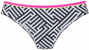BUFFALO Bikinové nohavičky  staroružová / čierna / šedobiela