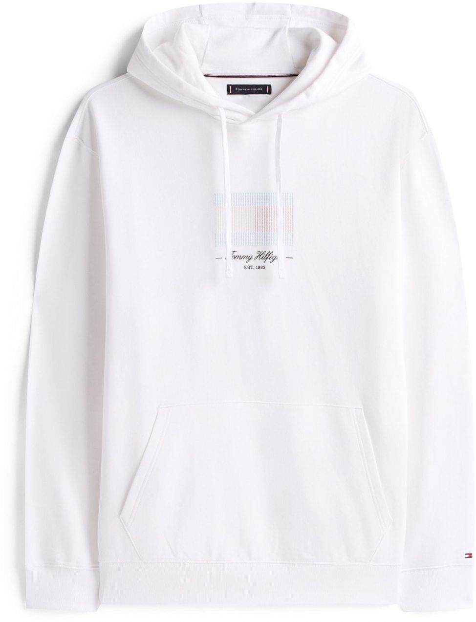Tommy Hilfiger Big & Tall Mikina 'ITHACA'  čierna / biela