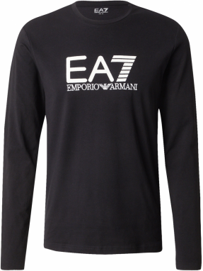 EA7 Emporio Armani Tričko  čierna / biela