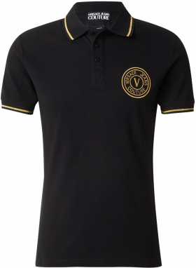 Versace Jeans Couture Tričko  zlatá / čierna