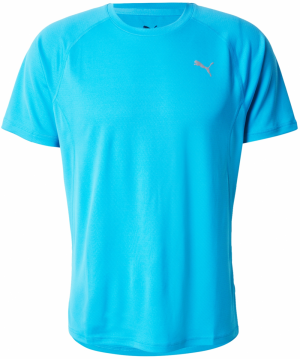 PUMA Funkčné tričko 'RUN VELOCITY'  azúrová / sivá