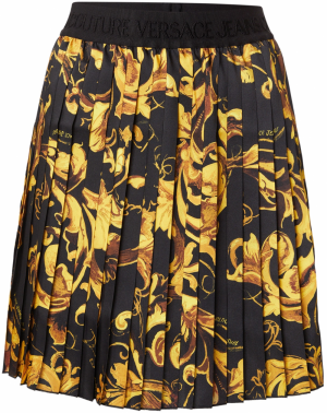 Versace Jeans Couture Sukňa  tmavožltá / čierna