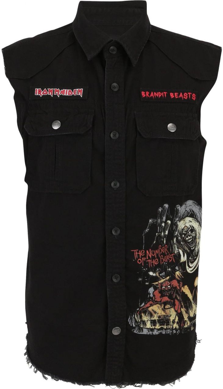 Brandit Vesta 'Iron Maiden'  tmavožltá / svetlozelená / červená / čierna