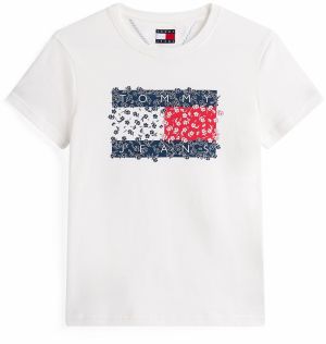Tommy Jeans Tričko  námornícka modrá / grenadínová / biela