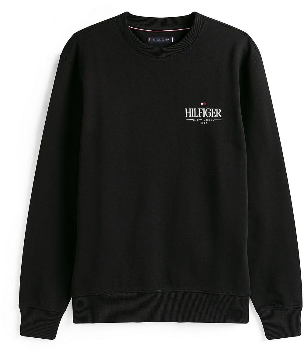 TOMMY HILFIGER Mikina  čierna / biela