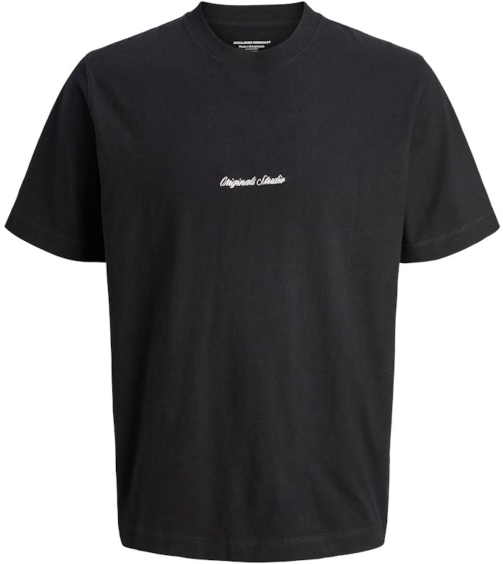 JACK & JONES Tričko 'JORNorrebro'  čierna / biela