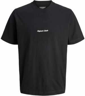 JACK & JONES Tričko 'JORNorrebro'  čierna / biela