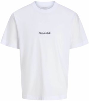 JACK & JONES Tričko 'JORNORREBRO'  čierna / biela