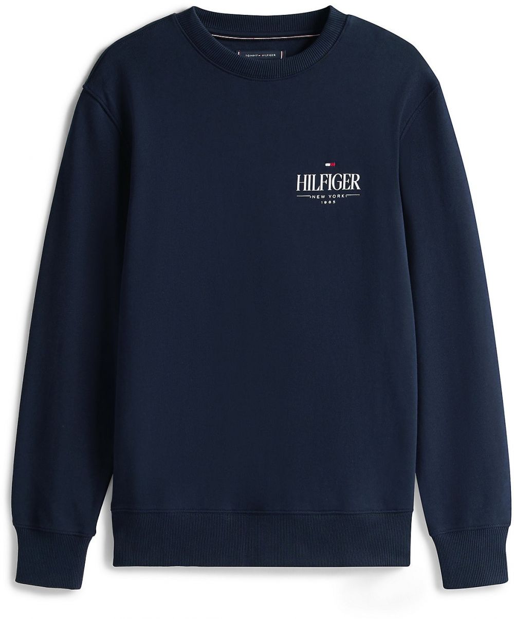 TOMMY HILFIGER Mikina  tmavomodrá / červená / biela