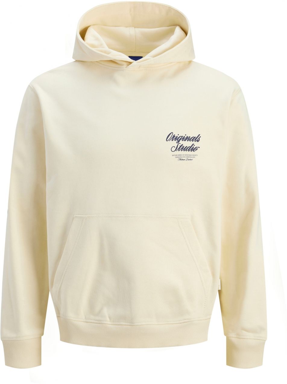 JACK & JONES Mikina 'JORNorrebro'  čierna / šedobiela
