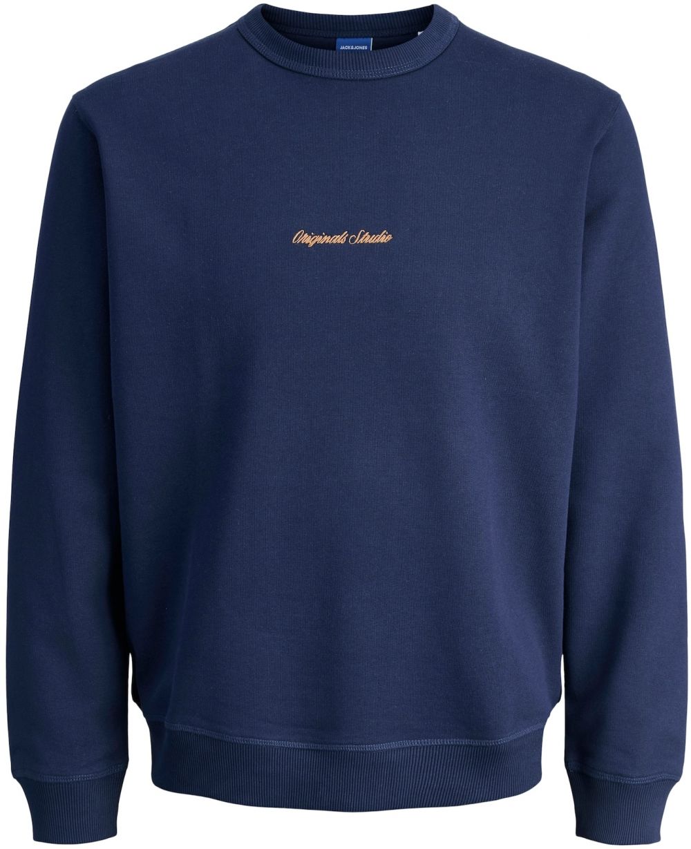 JACK & JONES Mikina 'JORNORREBRO'  tmavomodrá / oranžová
