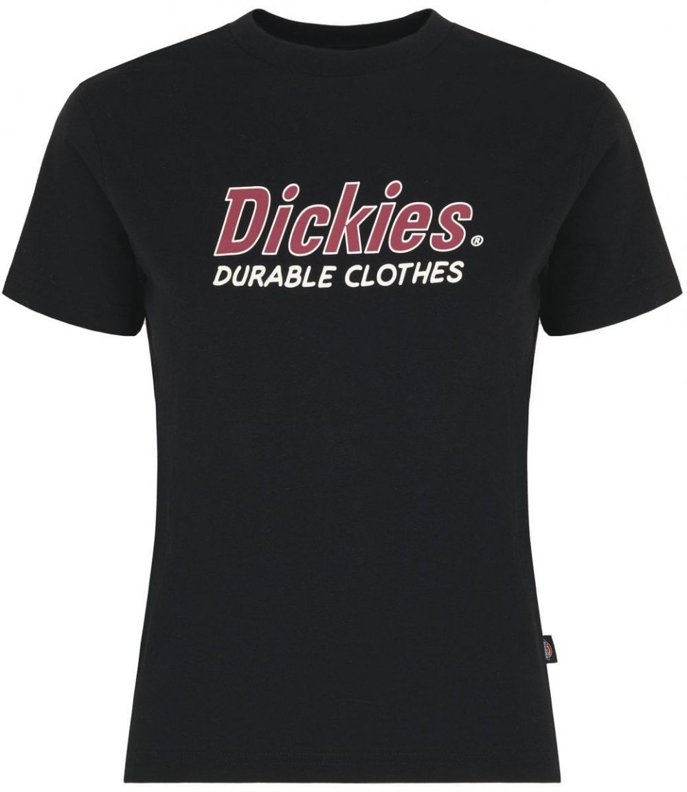 DICKIES Tričko 'Williston'  burgundská / čierna / biela