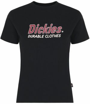 DICKIES Tričko 'Williston'  burgundská / čierna / biela