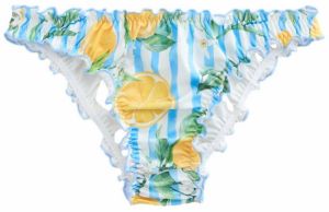 Next Bikinové nohavičky  svetlomodrá / tmavožltá / jedľová / biela