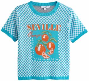Next Tričko  svetlomodrá / zelená / červená / biela