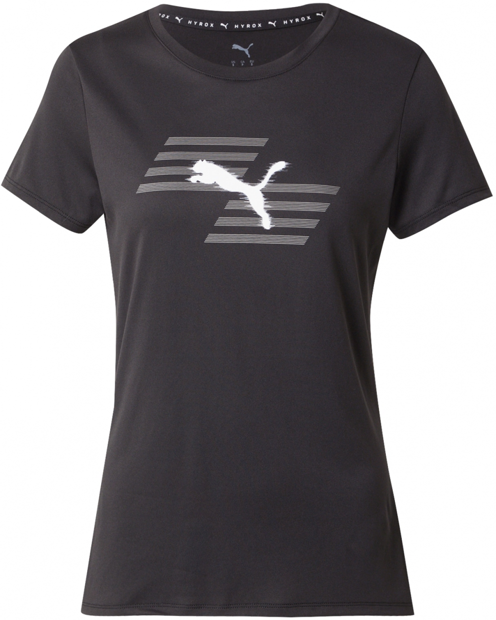PUMA Funkčné tričko 'Puma x Hyrox'  tmavosivá / čierna / biela