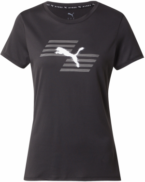 PUMA Funkčné tričko 'Puma x Hyrox'  tmavosivá / čierna / biela