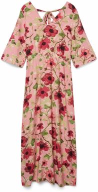 VERO MODA Šaty 'VMJOSIE EDITH'  trstinová / trávovo zelená / rosé / staroružová