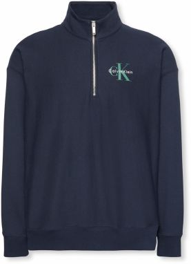 Calvin Klein Jeans Mikina  námornícka modrá / pastelovo zelená / biela