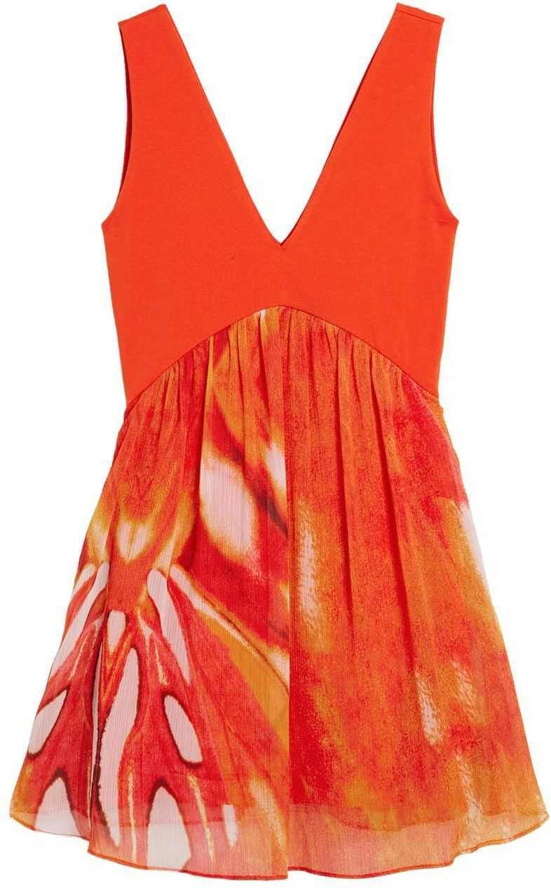 Desigual Šaty  béžová melírovaná / oranžová