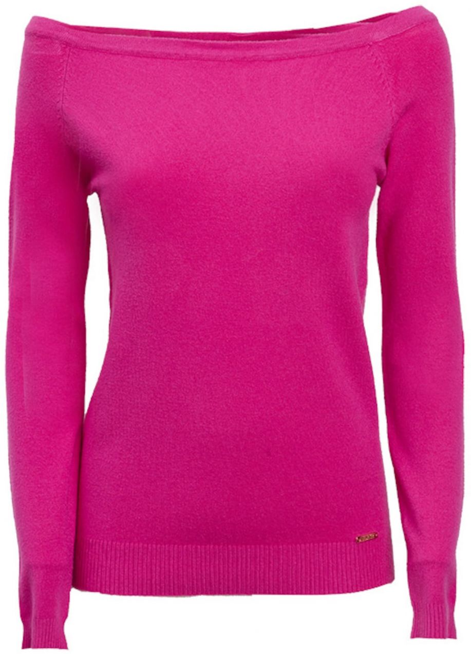 Influencer Tričko  béžová / fuksia