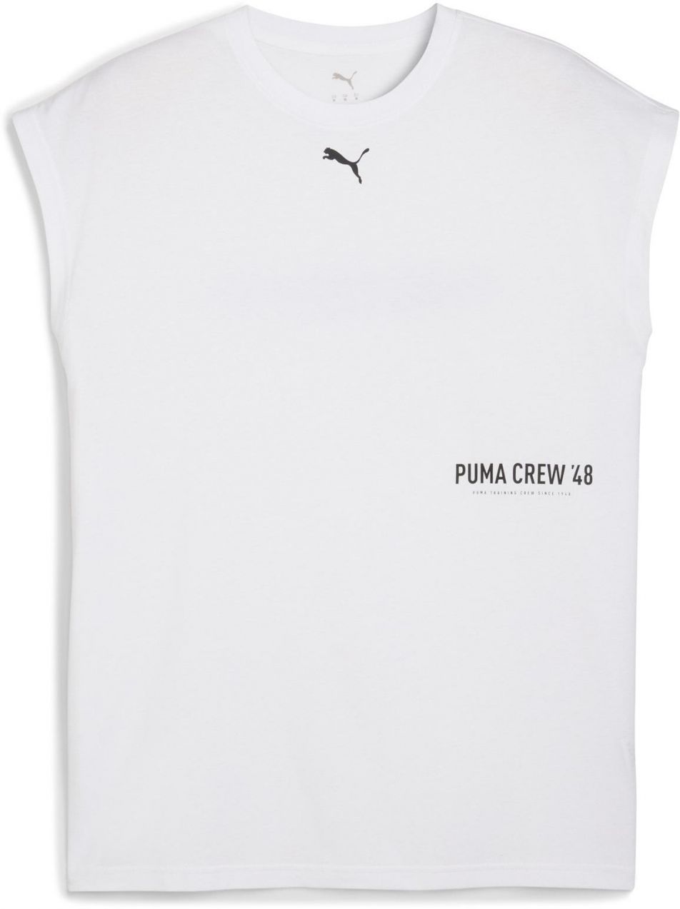 PUMA Funkčné tričko  čierna / biela