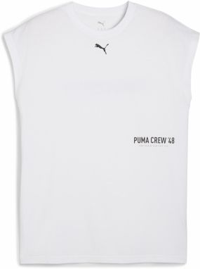 PUMA Funkčné tričko  čierna / biela