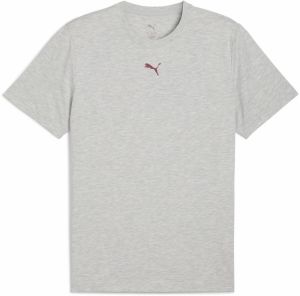 PUMA Funkčné tričko  sivá / burgundská / čierna