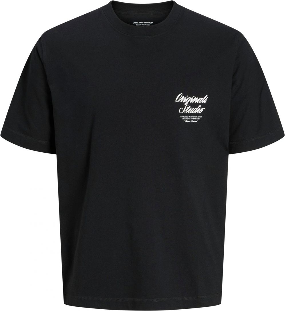 JACK & JONES Tričko 'JORNORREBRO'  čierna / biela