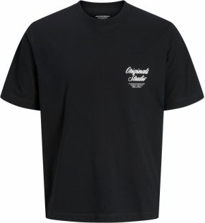 JACK & JONES Tričko 'JORNORREBRO'  čierna / biela