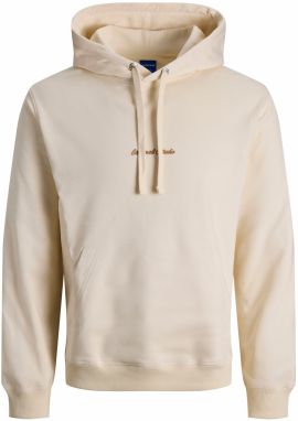JACK & JONES Mikina 'JORNORREBRO'  tmavooranžová / biela ako vlna