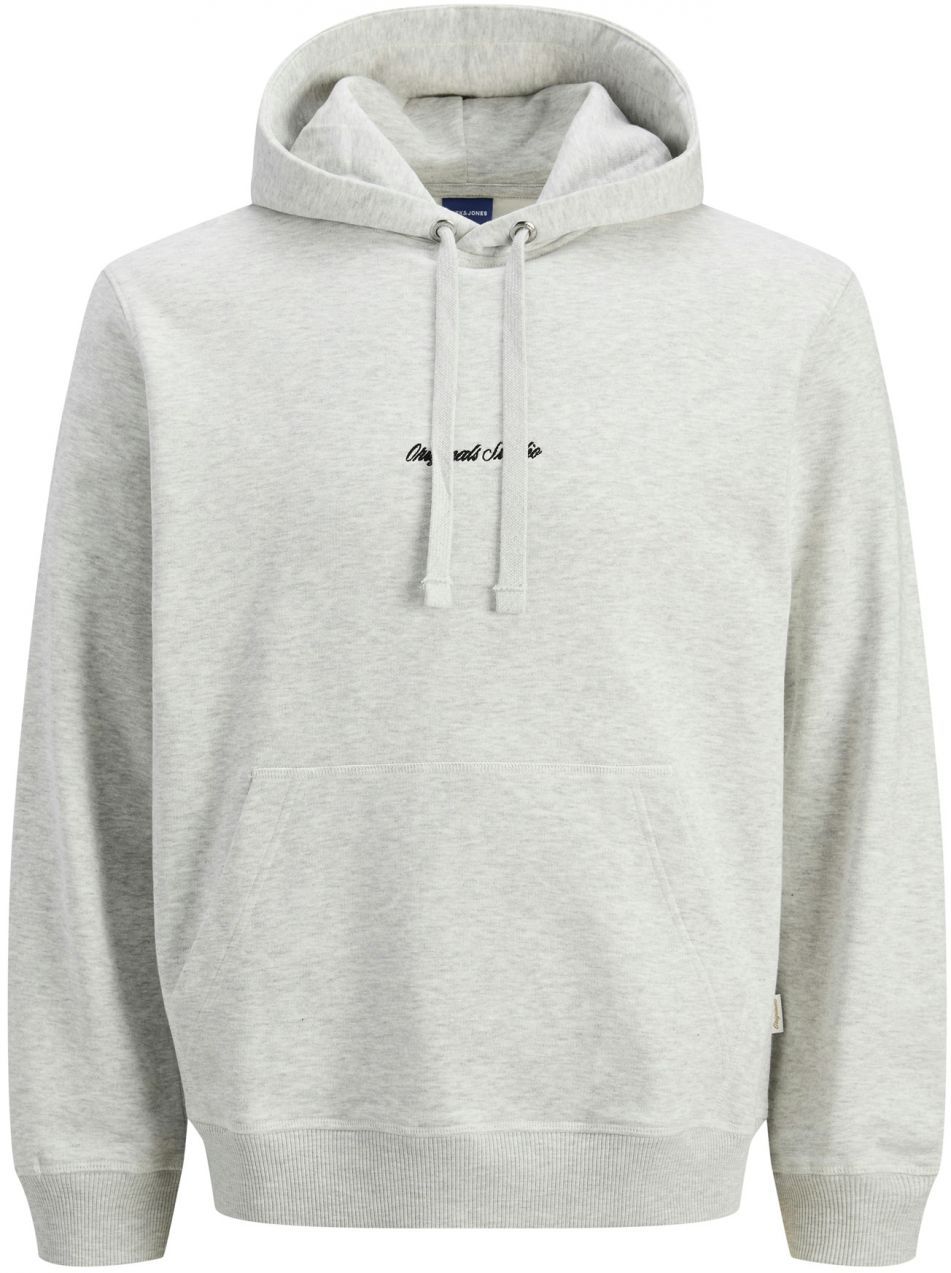 JACK & JONES Mikina 'JORNorrebro'  čierna / biela melírovaná