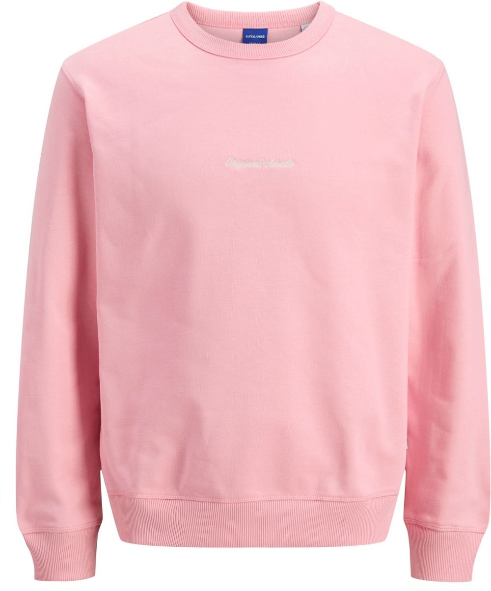 JACK & JONES Mikina 'JORNORREBRO'  ružová / biela