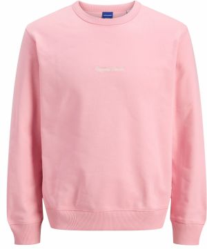JACK & JONES Mikina 'JORNORREBRO'  ružová / biela