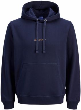 JACK & JONES Mikina 'JORNORREBRO'  námornícka modrá / oranžová