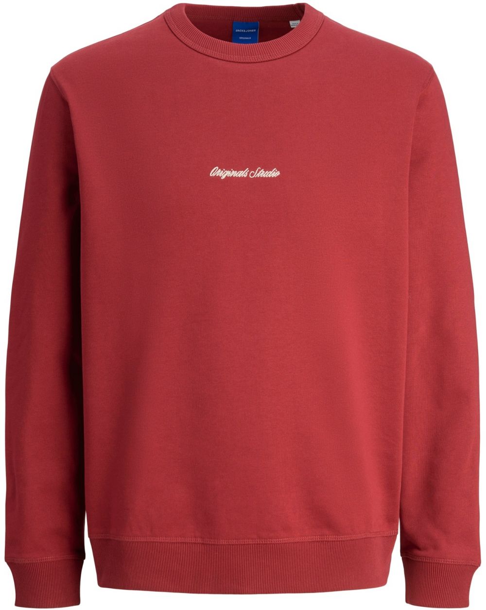 JACK & JONES Mikina 'JORNorrebro'  brusnicová / biela