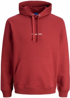 JACK & JONES Mikina 'JORNorrebro'  brusnicová / biela